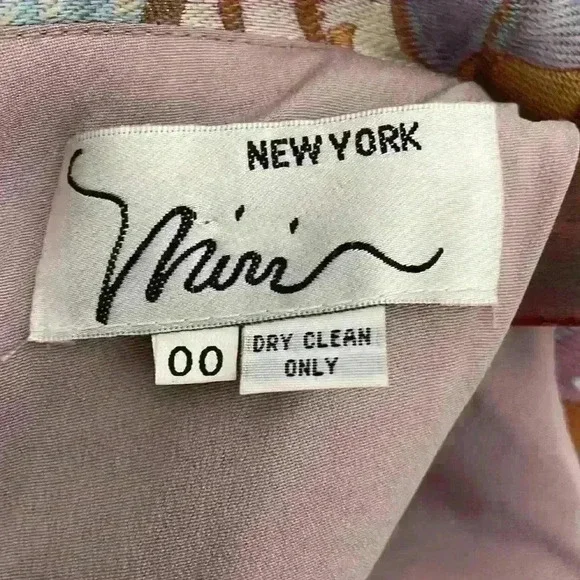 Miri New York Metallic Dress Size 00 Fits Like A Size 4-6 - Picture 8 of 10